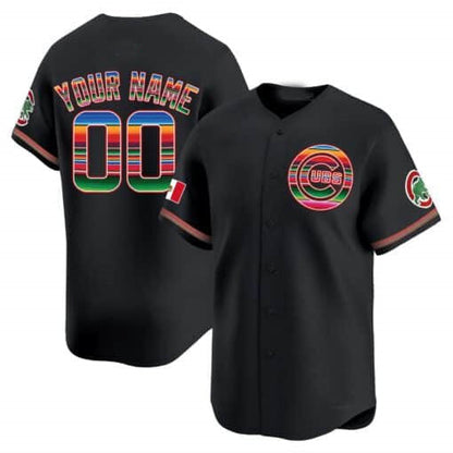 Custom Chicago Cubs Mexico Vapor Premier Limited¨C All Stitched Baseball Jersey