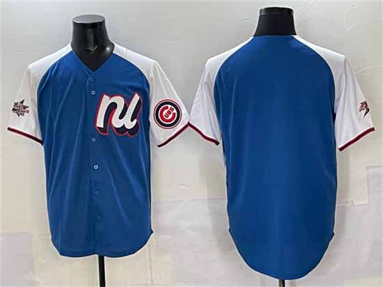 Chicago Cubs National League Blank Blue Alternate 2025 All-Star Edition Limited Stitched Baseball Jersey
