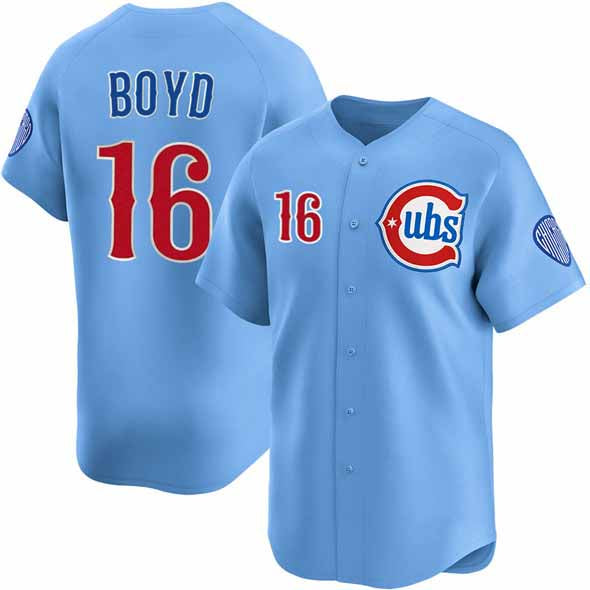 Chicago Cubs #16 Matthew Boyd Blue 2024-25 2nd Alternate Limited Stitched Baseball Jersey