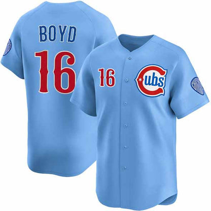 Chicago Cubs #16 Matthew Boyd Blue 2024-25 2nd Alternate Limited Stitched Baseball Jersey