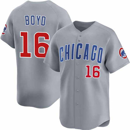 Chicago Cubs #16 Matthew Boyd Grey Limited Stitched Baseball Jersey