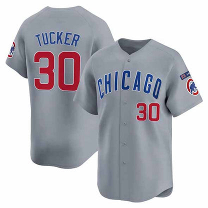 Chicago Cubs #30 Kyle Tucker Gray 'Ryne Sandberg Tribute' Vapor Limited V3 Stitched Baseball Jersey