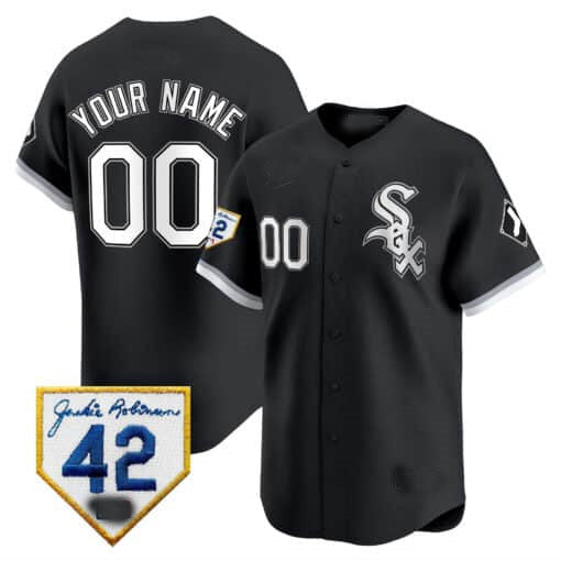 Custom Chicago White Sox 2024 Jackie Robinson Patch Vapor Premier Limited¨C All Stitched Baseball Jersey