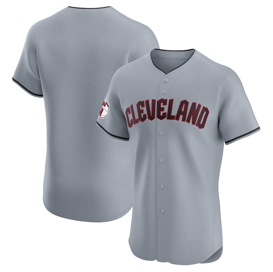 Cleveland Guardians Alternate Vapor Premier Elite Patch Jersey - Gray American Baseball Jerseys