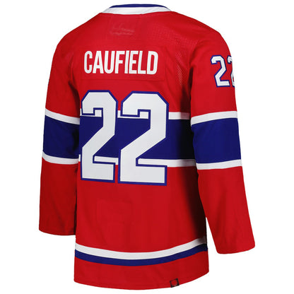 M.Canadiens #22 Cole Caufield Primegreen Authentic Pro Home Player Jersey Red Stitched American Hockey Jerseys CROVYIE