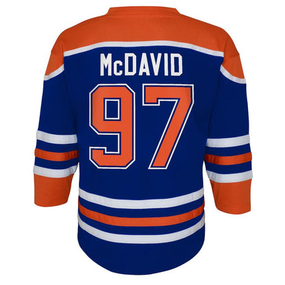 E.Oilers #97 Connor McDavid Preschool Home Replica Player Jersey  Stitched American Hockey Jerseys CROVYIE