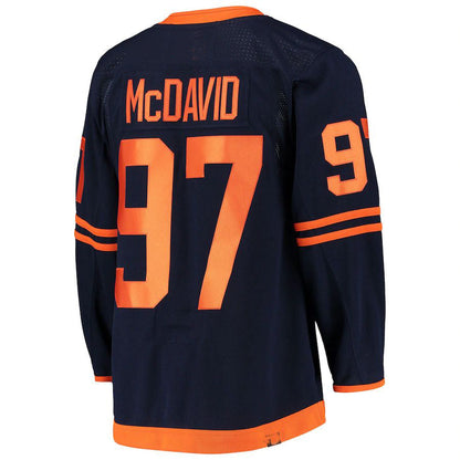 E.Oilers #97 Connor McDavid Alternate Primegreen Authentic Pro Player Jersey Navy Stitched American Hockey Jerseys CROVYIE