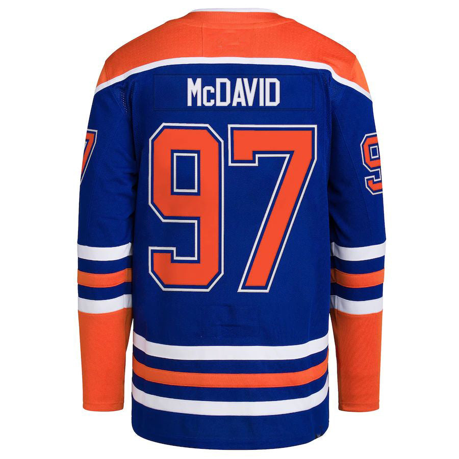 E.Oilers #97 Connor McDavid Home Primegreen Authentic Pro Player Jersey Royal Stitched American Hockey Jerseys CROVYIE
