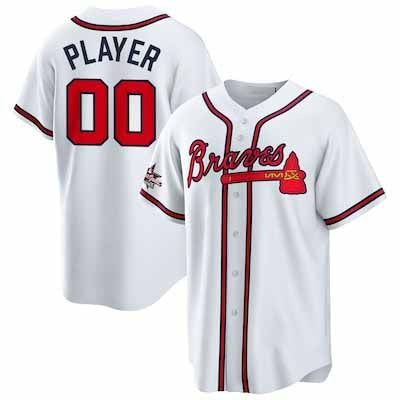 Custom Atlanta Braves 2025 All-Star Game Home Pick-A-Player Replica Jersey - White Baseball Jerseys