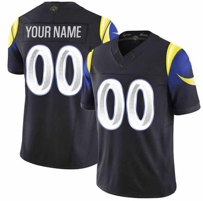 Custom LA.Rams Active Player Black 2025 F.U.S.E. Rivalries Vapor Limited Football Stitched Jersey-FAM