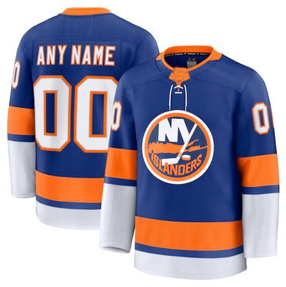 Custom NY.Islanders Fanatics Home Premium Jersey - Royal Stitched American Hockey Jerseys CROVYIE