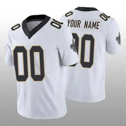 Custom NO.Saints White Vapor Limited 100th Season Jersey American Stitched Jersey Football Jerseys