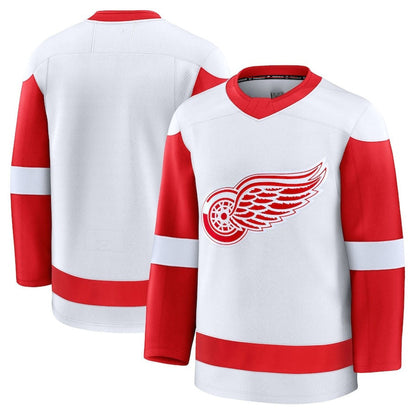 D.Red Wings Fanatics Away Premium Jersey - White Stitched American Hockey Jerseys CROVYIE