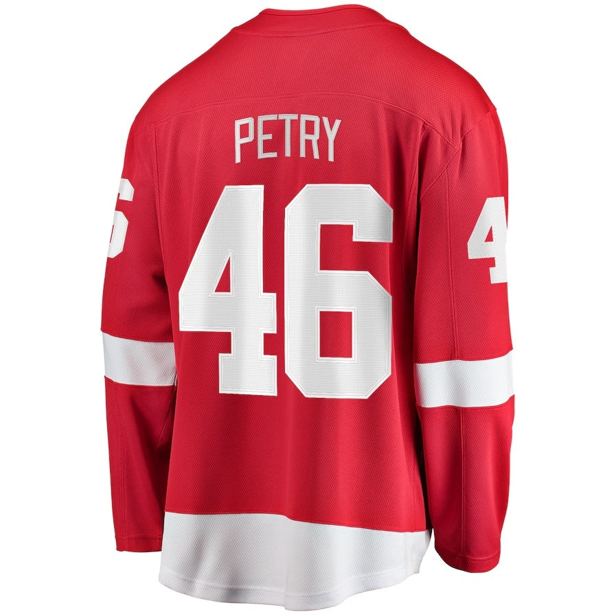 D.Red Wings #46 Jeff Petry Fanatics Home Breakaway Jersey - Red Stitched American Hockey Jerseys CROVYIE