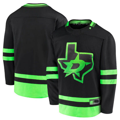 D.Stars Fanatics Branded 2020-21 Alternate Premier Breakaway Jersey Black Stitched American Hockey Jerseys CROVYIE
