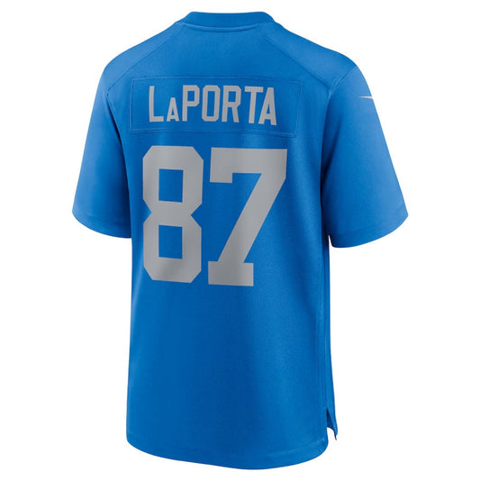 D.Lions #87 Sam LaPorta Blue Alternate Game Stitched American Football Jerseys