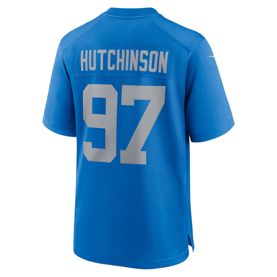 D.Lions #97 Aidan Hutchinson Blue Alternate Game Stitched American Football Jerseys