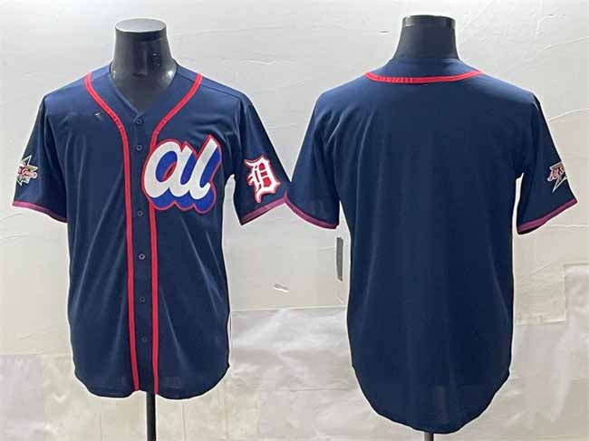 Detroit Tigers American League Blank Navy 2025 All-Star Edition Limited Stitched Baseball Jersey