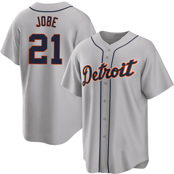 Detroit Tigers #21 Jackson Jobe Gray Cool Base Stitched Baseball Jersey