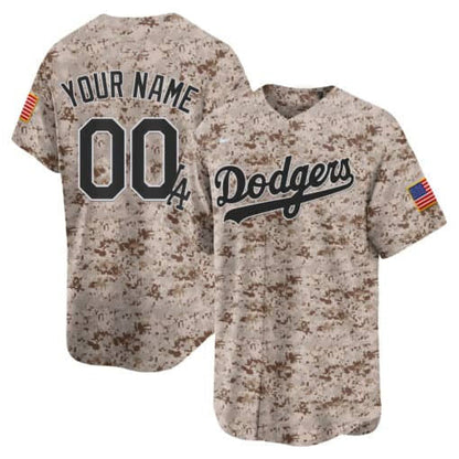 Custom Los Angeles Dodgers USMC Alternate Vapor Premier Limited ¨C All Stitched Baseball Jersey
