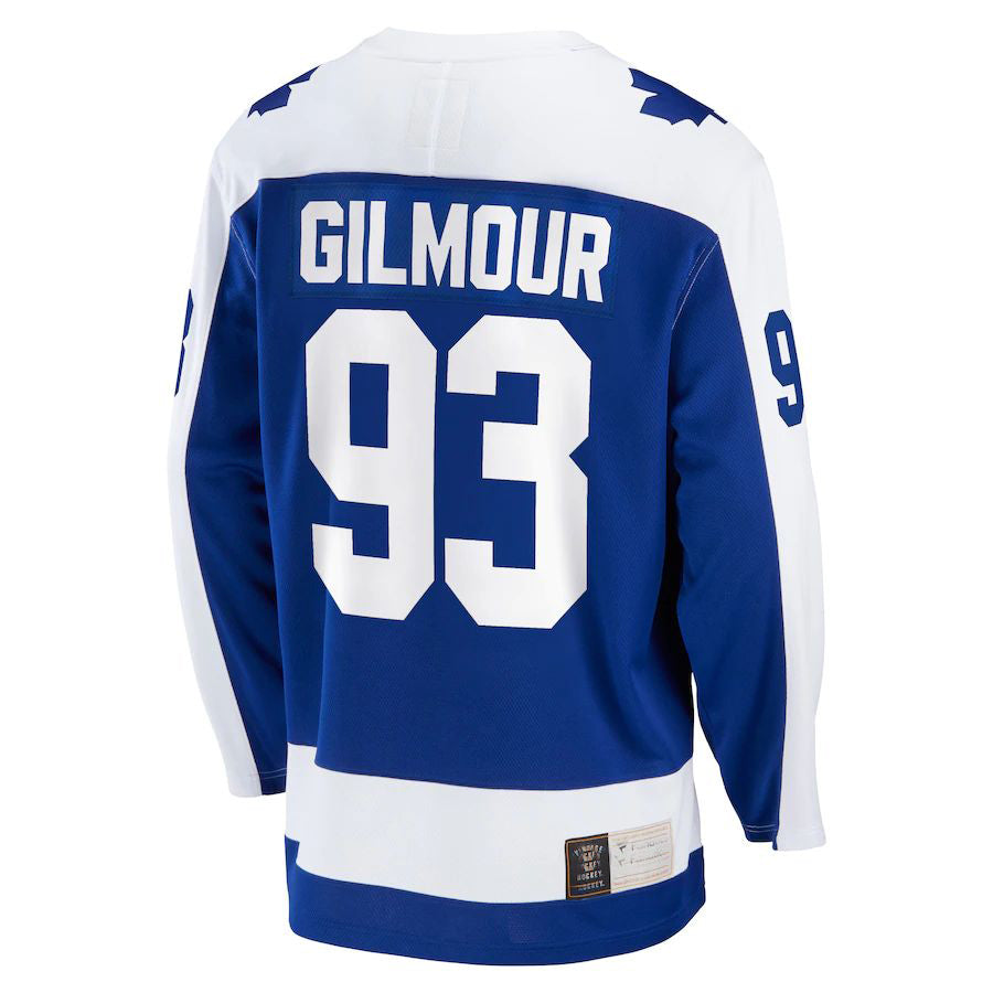 T.Maple Leafs #93 Doug Gilmour Fanatics Branded Breakaway Retired Player Jersey Blue Stitched American Hockey Jerseys CROVYIE