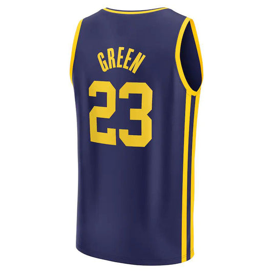 G.State Warriors #23 Draymond Green Fanatics Branded 2022-23 Fast Break Replica Player Jersey  Statement Edition Navy Stitched American Basketball Jersey