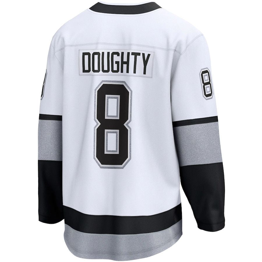 LA.Kings #8 Drew Doughty Fanatics Branded Alternate Premier Breakaway Player Jersey White Stitched American Hockey Jerseys CROVYIE