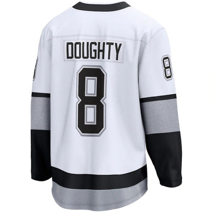 LA.Kings #8 Drew Doughty Fanatics Branded Alternate Premier Breakaway Player Jersey White Stitched American Hockey Jerseys CROVYIE