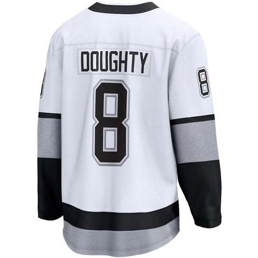 LA.Kings #8 Drew Doughty Fanatics Branded Alternate Premier Breakaway Player Jersey White Stitched American Hockey Jerseys CROVYIE