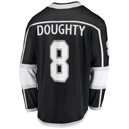 LA.Kings #8 Drew Doughty Fanatics Branded Home Premier Breakaway Player Jersey Black Stitched American Hockey Jerseys CROVYIE
