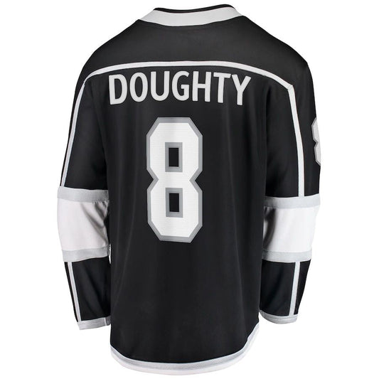 LA.Kings #8 Drew Doughty Fanatics Branded Home Premier Breakaway Player Jersey Black Stitched American Hockey Jerseys CROVYIE