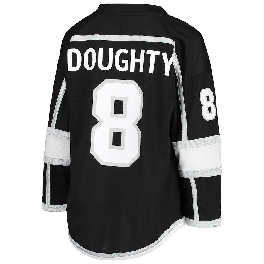 LA.Kings #8 Drew Doughty Home Replica Player Jersey  Black Stitched American Hockey Jerseys CROVYIE