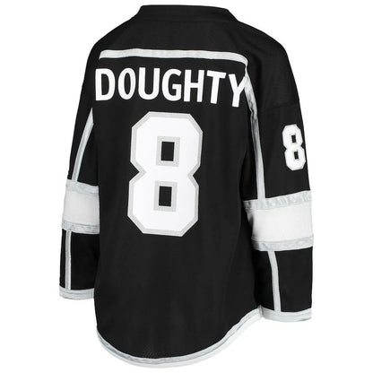LA.Kings #8 Drew Doughty Home Replica Player Jersey  Black Stitched American Hockey Jerseys CROVYIE