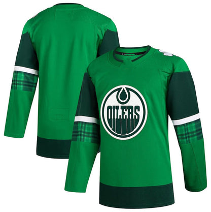 E.Oilers 2023 St. Patrick's Day Primegreen Authentic Jersey - Kelly Green Stitched American Hockey Jerseys CROVYIE