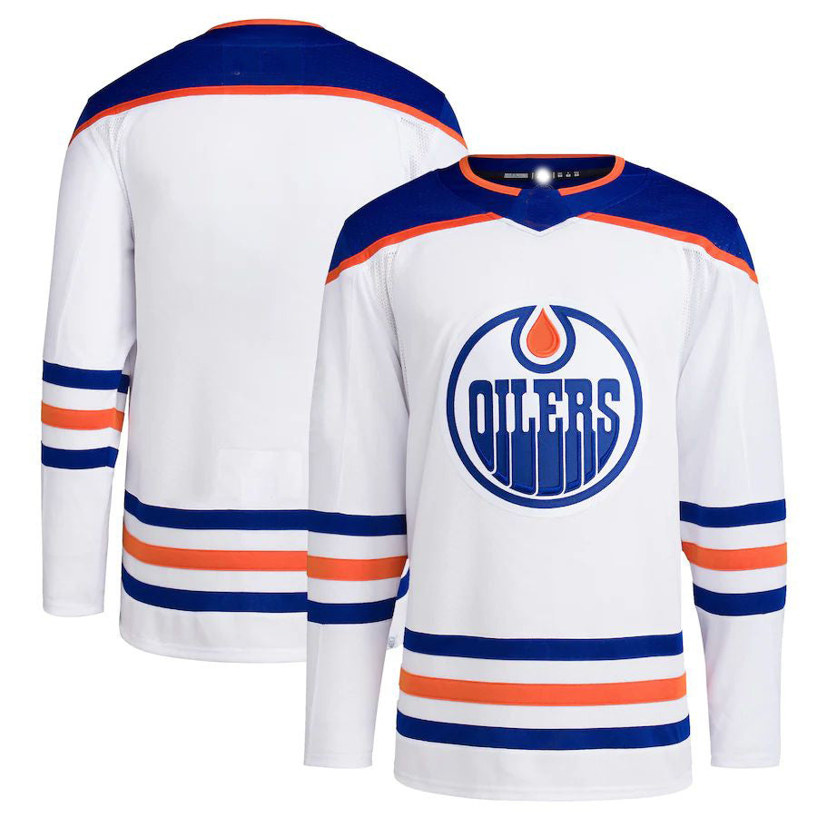 E.Oilers Away Primegreen Authentic Pro Blank Jersey White Stitched American Hockey Jerseys CROVYIE
