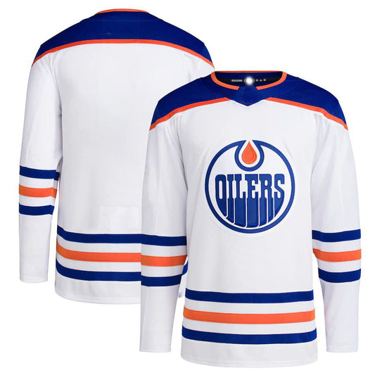 E.Oilers Away Primegreen Authentic Pro Blank Jersey White Stitched American Hockey Jerseys CROVYIE