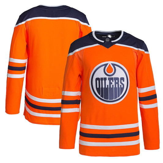 E.Oilers Home Authentic Pro Jersey Orange Stitched American Hockey Jerseys CROVYIE