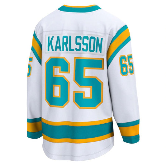 SJ.Sharks #65 Erik Karlsson Fanatics Branded Special Edition 2.0 Breakaway Player Jersey White Stitched American Hockey Jerseys CROVYIE