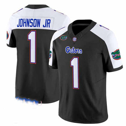 F.Gators #1 Montrell Johnson Jr. Black Alternate 2024 F.U.S.E. Florida Patch Vapor Limited Stitched Football Jersey American College Jerseys