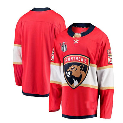 F.Panthers Fanatics Branded 2023 Stanley Cup Final Home Breakaway Jersey - Red Stitched American Hockey Jerseys CROVYIE
