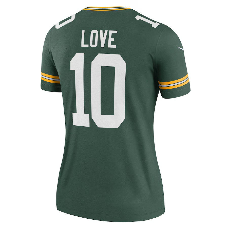 GB.Packers #10 Jordan Love Green Legend Player Performance Top Stitched American Football Jerseys