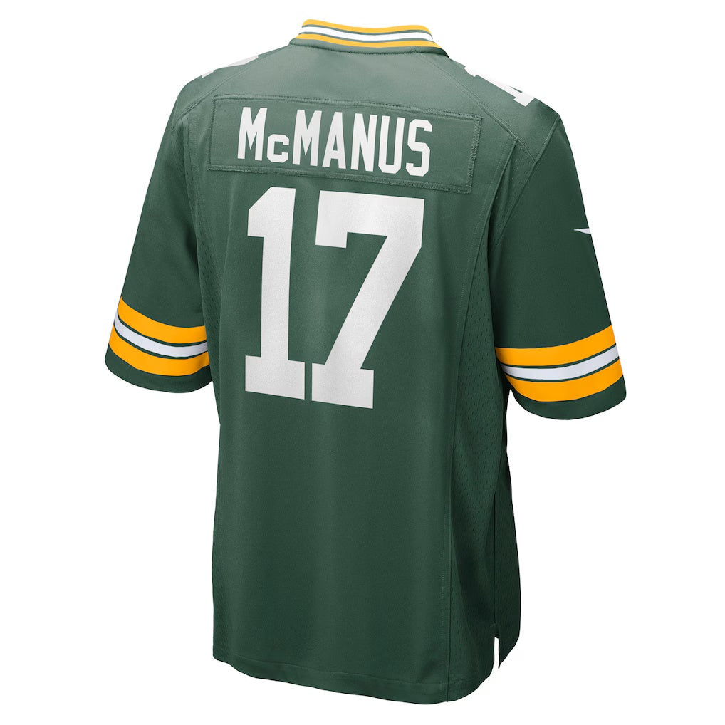 GB.Packers #17 Brandon McManus Green Team Game American Football Jerseys