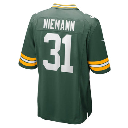 GB.Packers #31 Nick Niemann Green Team Game American Football Jerseys