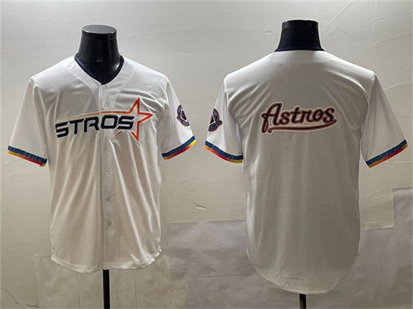 Houston Astros Team Big Logo White 2025 City Connect Limited Stitched Baseball Jersey