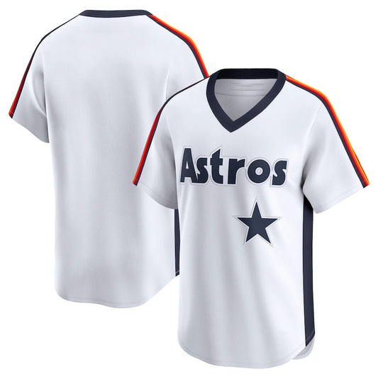 Houston Astros Throwback Cooperstown Collection Limited Jersey - White Stitched Baseball Jersey
