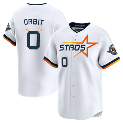 Houston Astros #0 Orbit White 2025 City Connect Limited Stitched Baseball Jersey