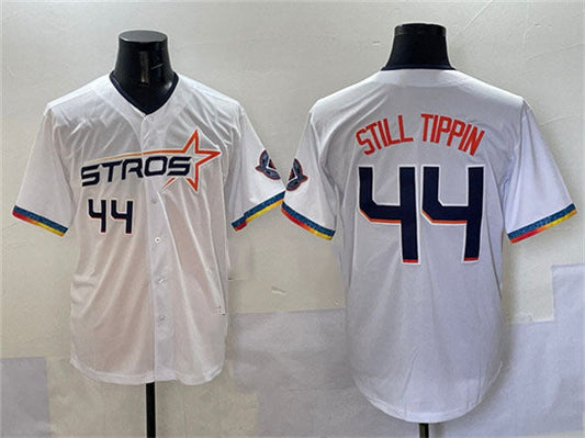 Houston Astros #44 Still Tippin White 2025 City Connect Limited Stitched Baseball Jersey