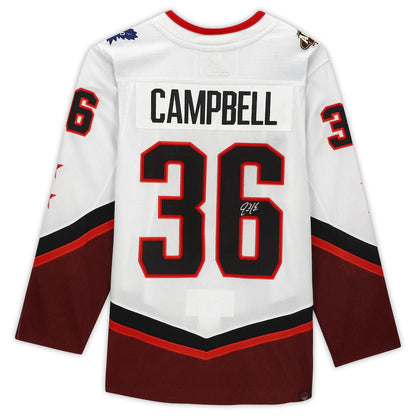 T.Maple Leafs #36 Jack Campbell Fanatics Authentic Autographed 2022 All-Star Game White Stitched American Hockey Jerseys CROVYIE