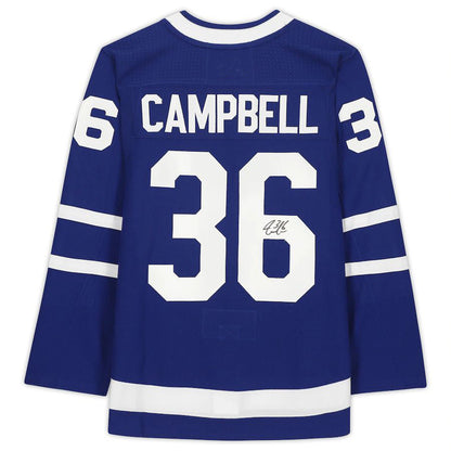 T.Maple Leafs #36 Jack Campbell Fanatics Authentic Autographed Jersey Blue Stitched American Hockey Jerseys CROVYIE