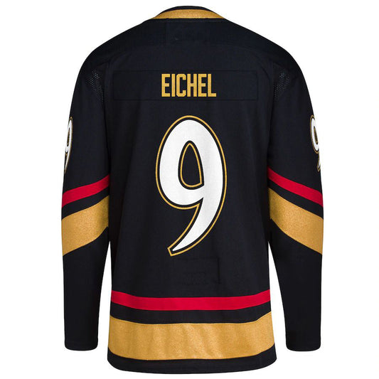 V.Golden Knights #9 Jack Eichel Reverse Retro 2.0 Authentic Player Jersey Black Stitched American Hockey Jerseys CROVYIE